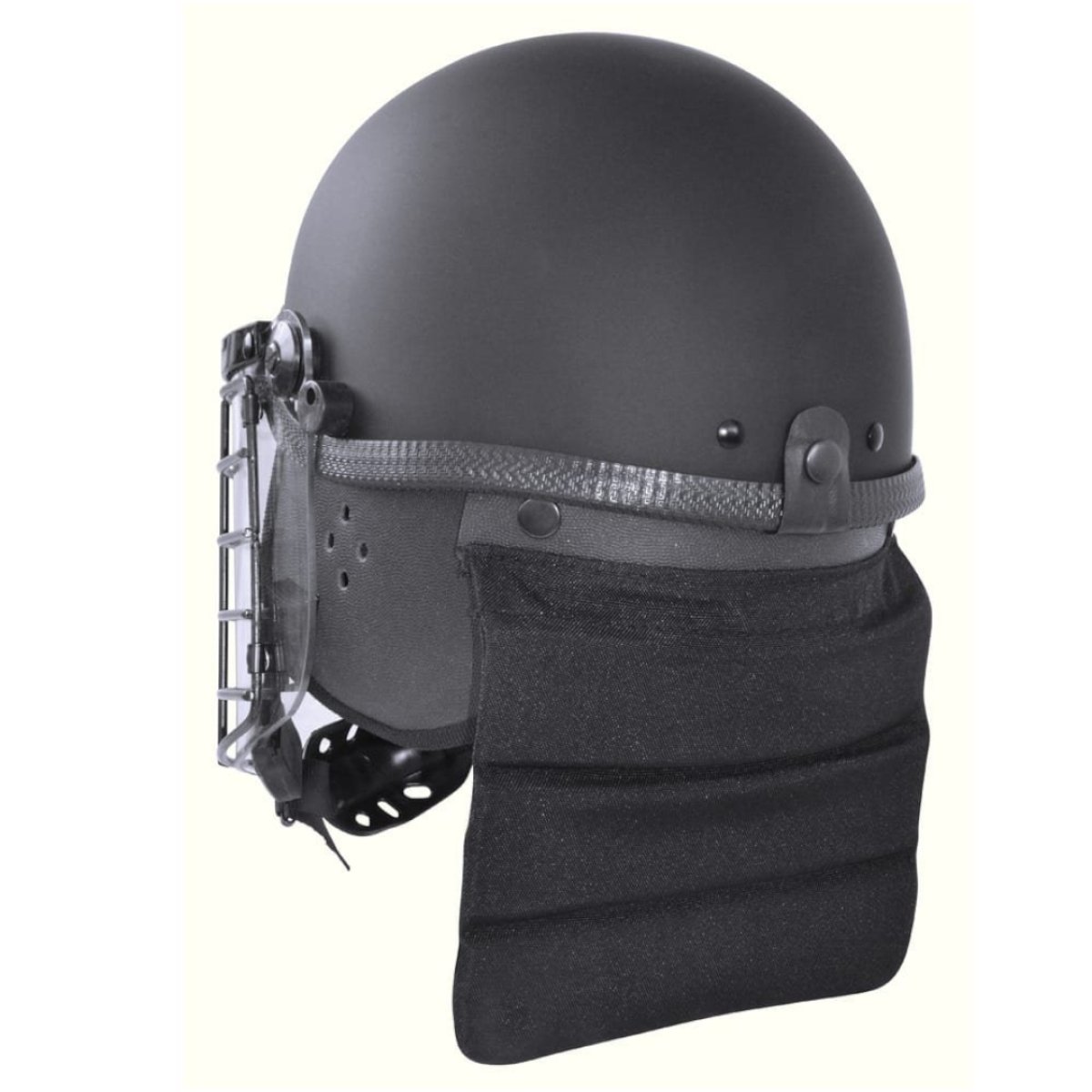 Helma POLICE s obličejovým štítem a mřížkou COMMANDO