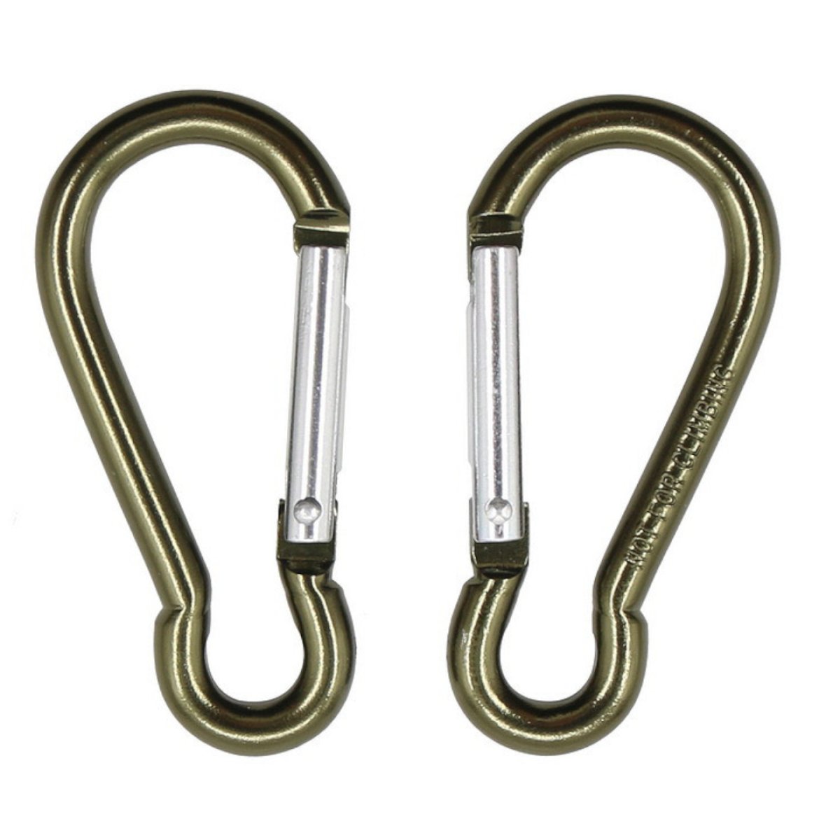 Hliníkové karabiny 5 mm FOSCO zelené 2 ks