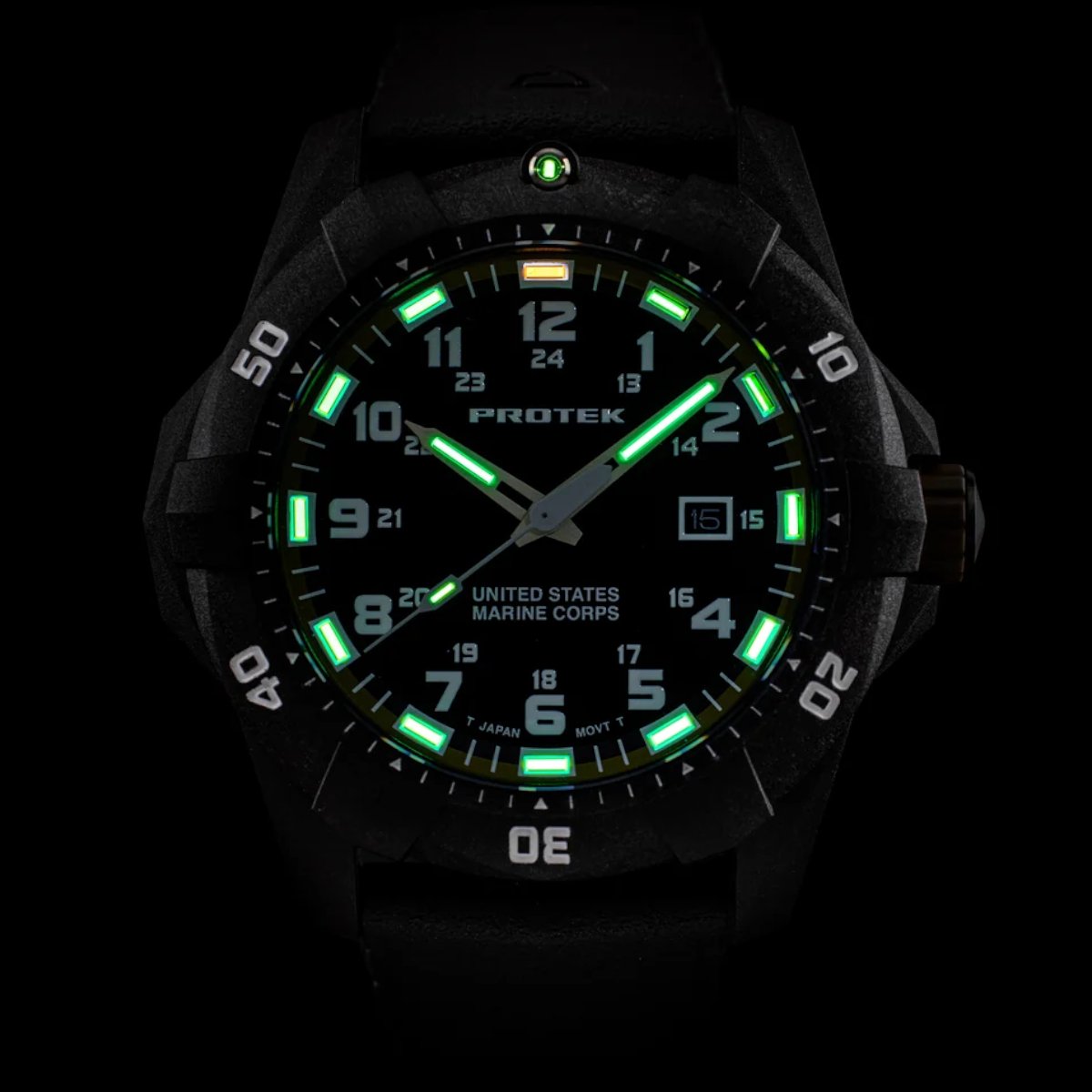 Hodinky USMC DIVE 1015 300m PROTEK zelené