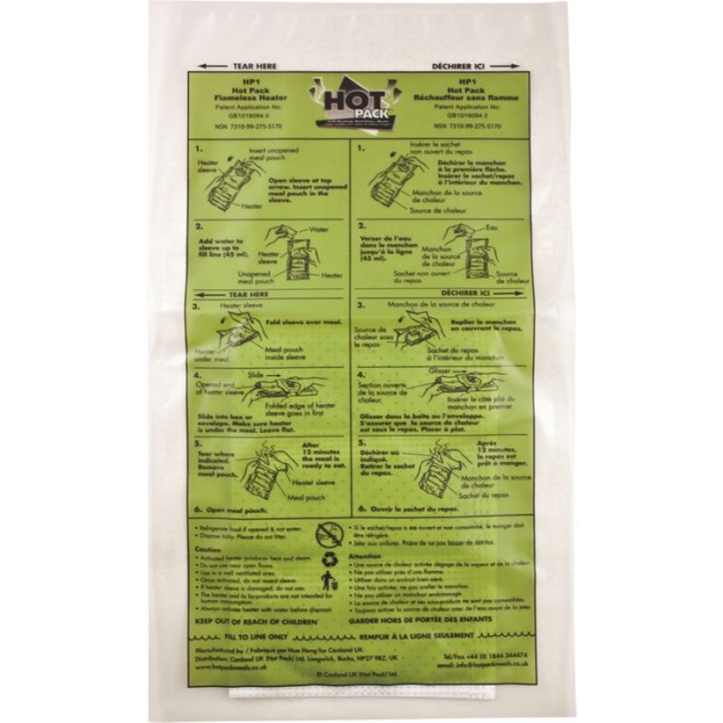 Samoohřevný sáček na jídlo HOT PACK
