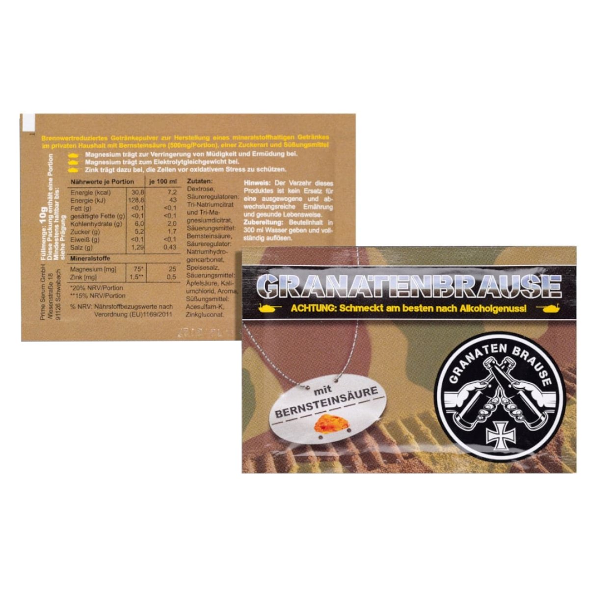 Hydratační prášek GRANATENBRAUSE do vody 10g