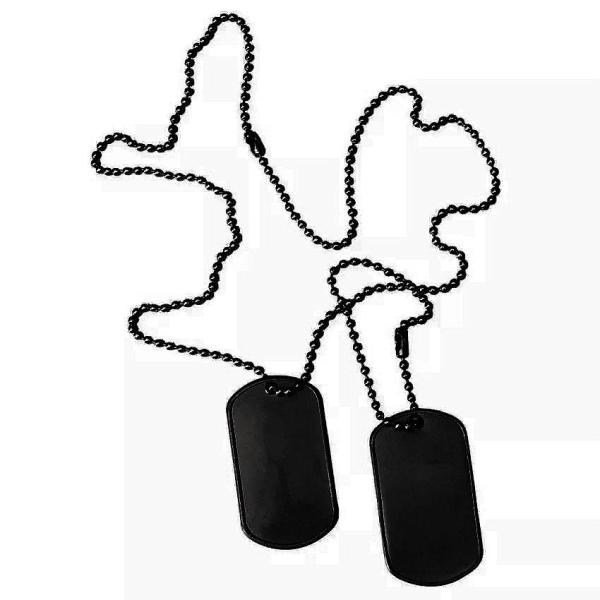 ID známka US dog tags Černá bez Tlumítek