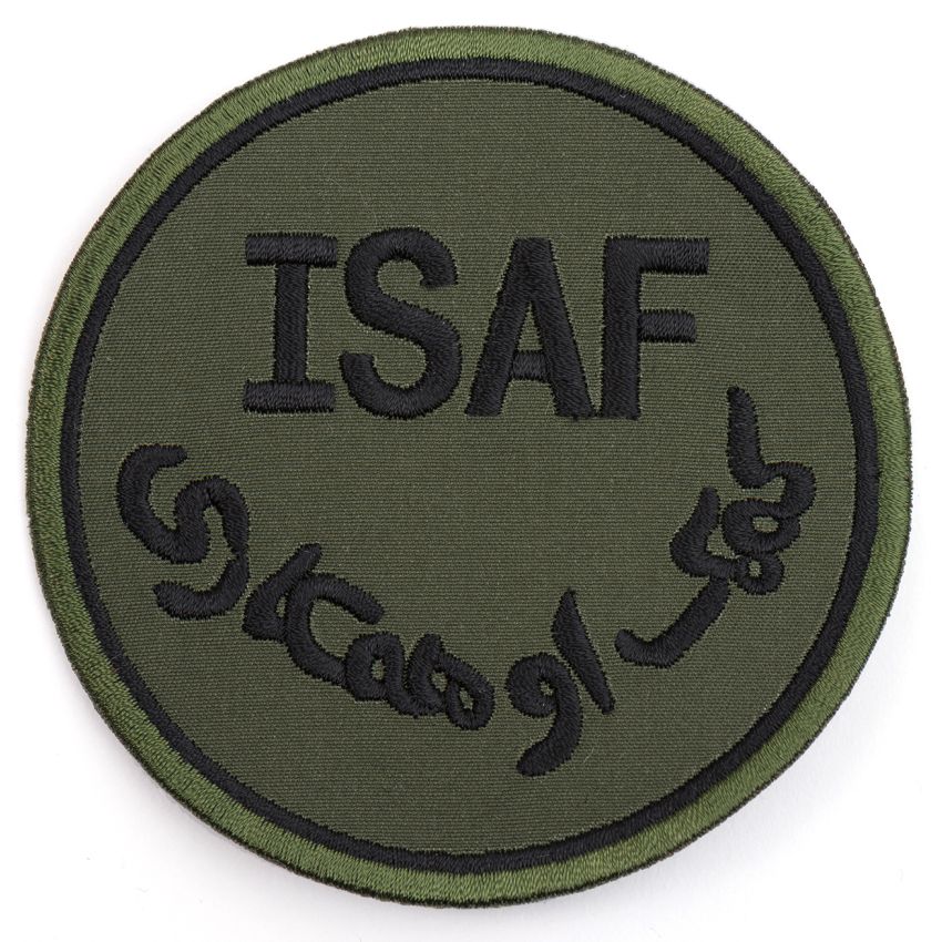 Nášivka ISAF  KHAKI tmavá