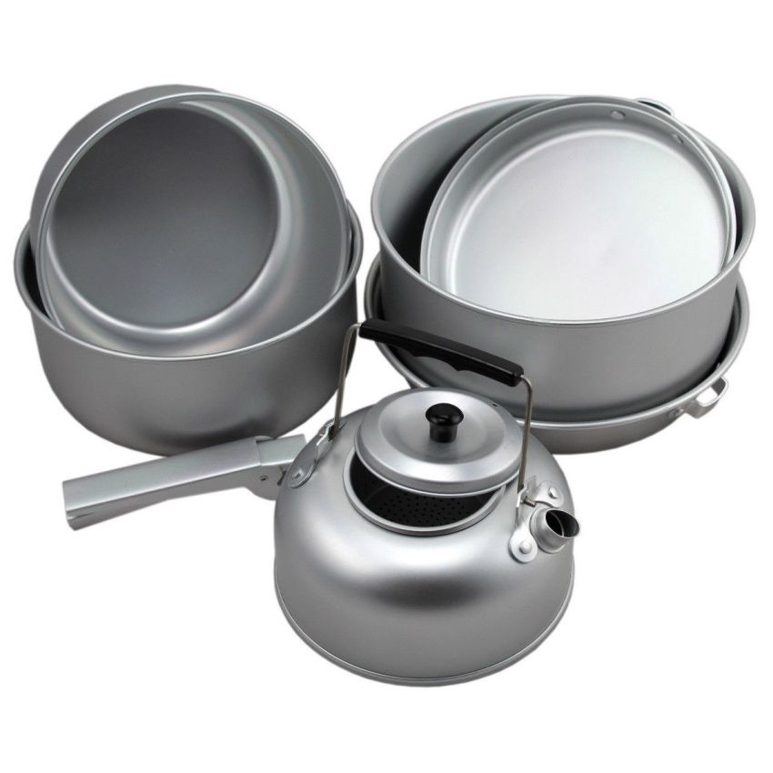 Hliníková jídelní souprava  s konvičkou