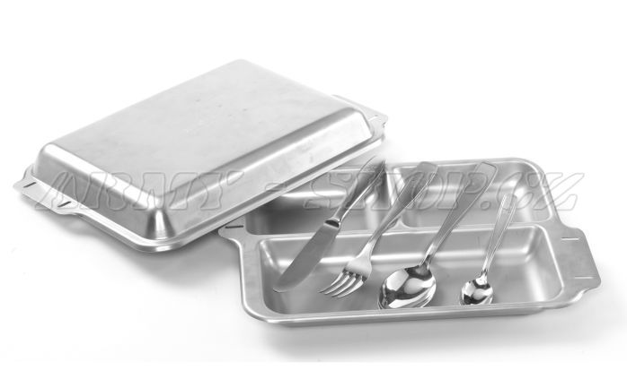 Tác jídelní s příborem orig. Bundesewehr