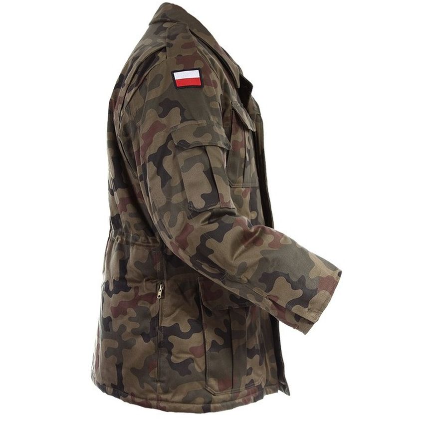 Polní bunda zateplená s vložkou POLSKO maskáč