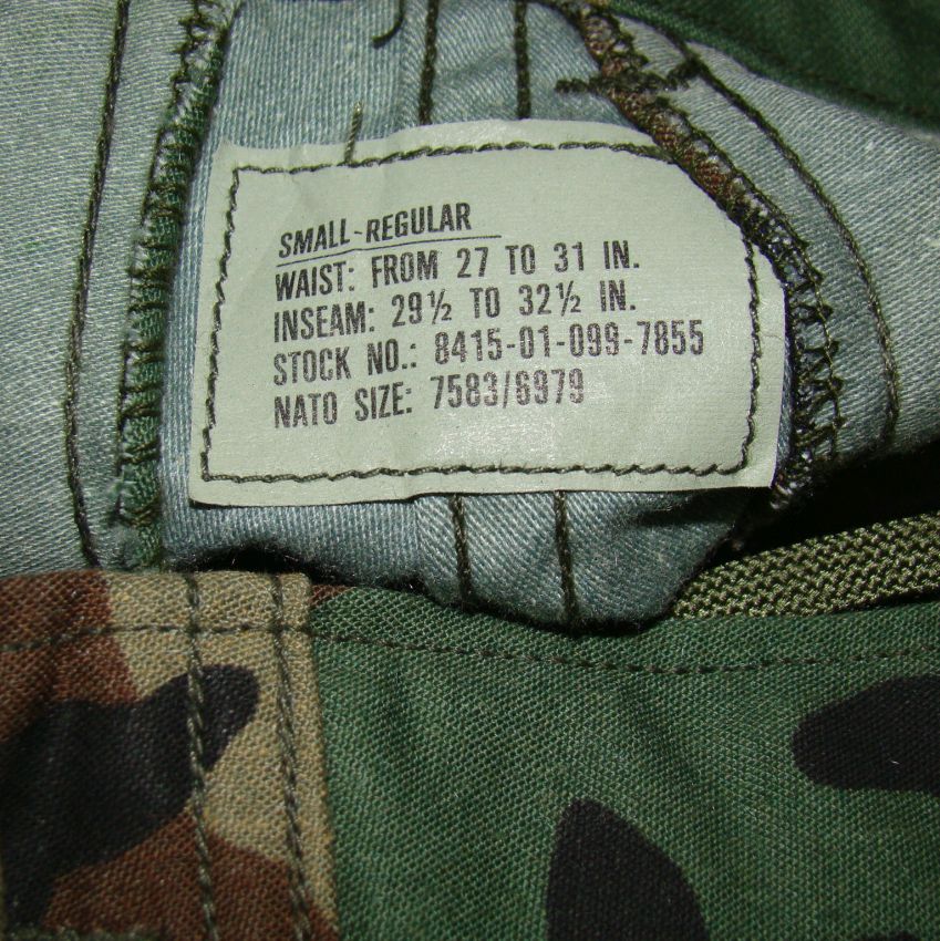 Kalhoty orig. US M65 woodland vel. S