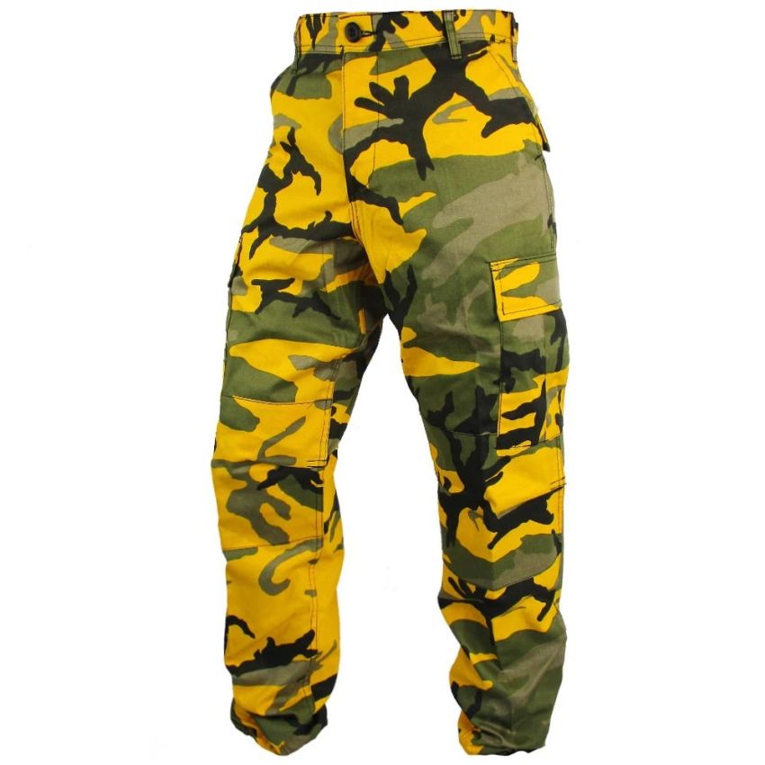 Kalhoty kapsáče YELLOW camo