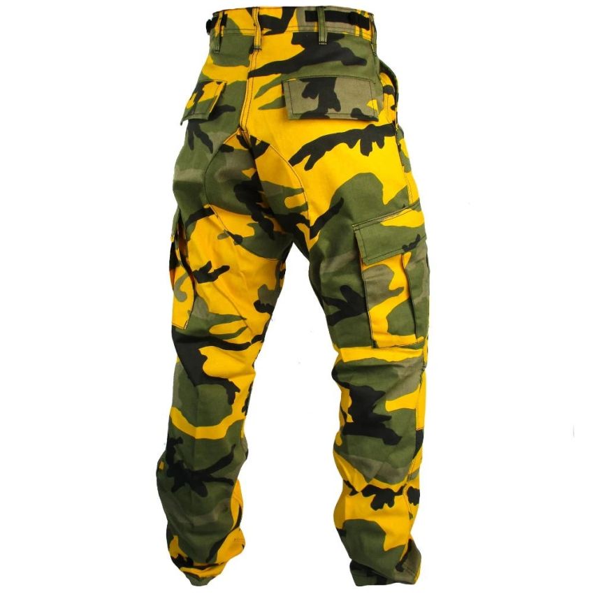 Kalhoty kapsáče YELLOW camo