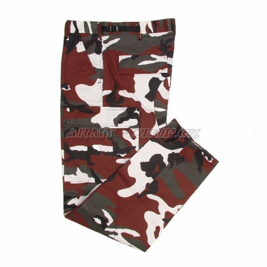 Kalhoty kapsáče RED CAMO JEEP