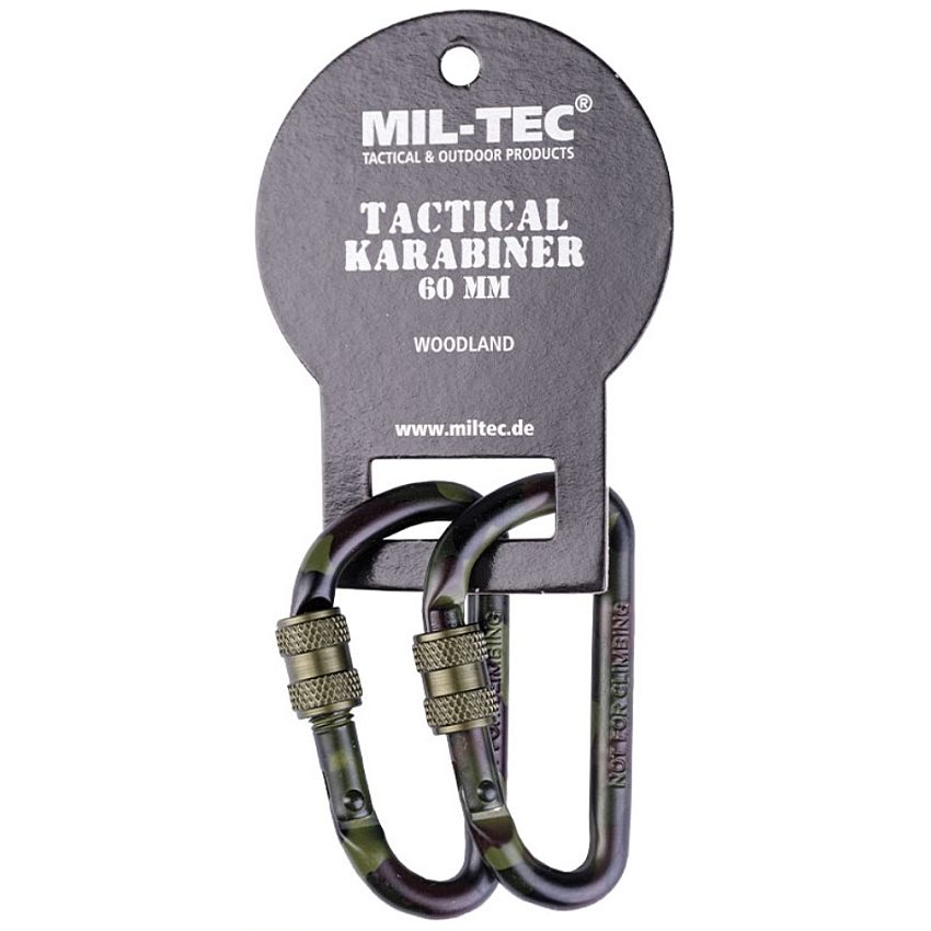 Karabina taktická woodland 6cm 2ks