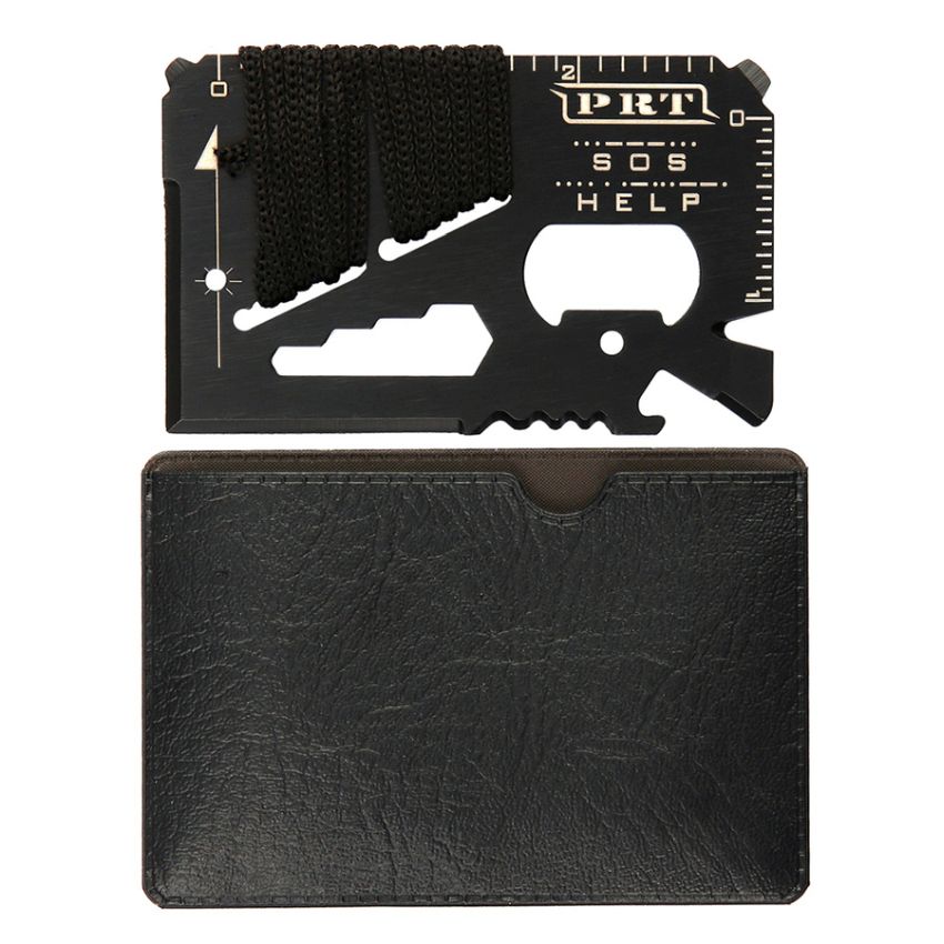 Multifunkční SURVIVAL ocelová karta