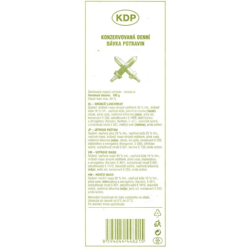 KDP balíček potravin