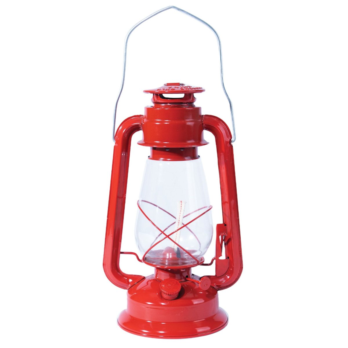 Kerosinová lampa 30cm červená