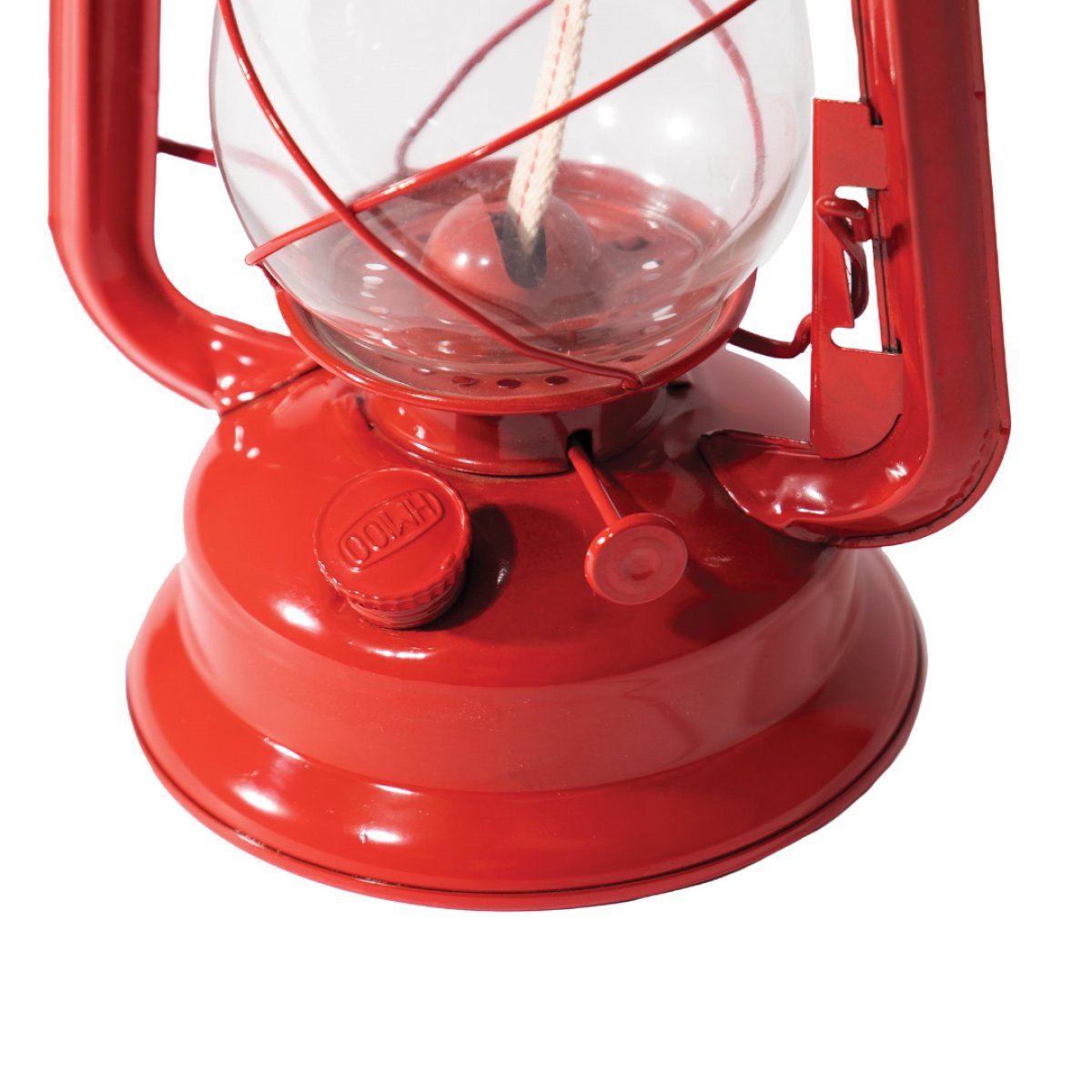 Kerosinová lampa 30cm červená