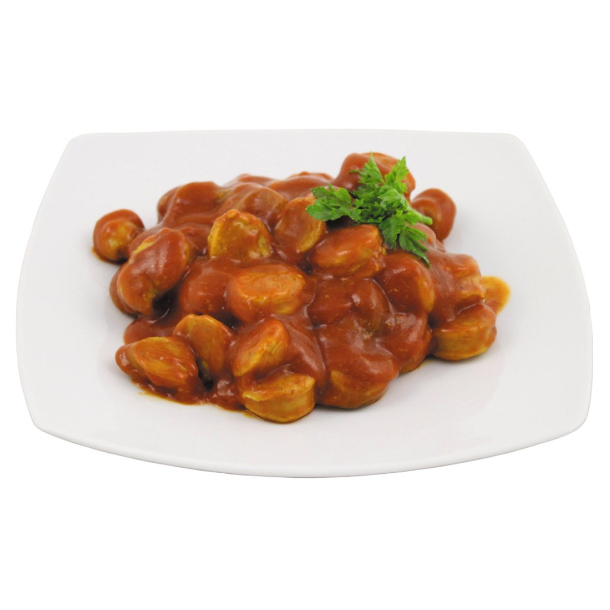Klobása s kari omáčkou Currywurst - konzerva 400g