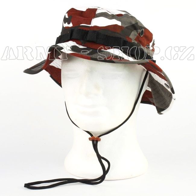 Klobouk RED CAMO akce
