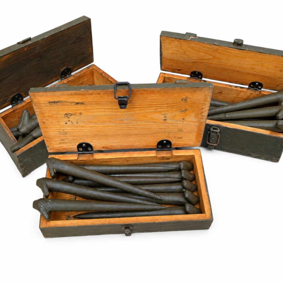 Kolíky kovové ČSLA sada 10ks použité v bedně