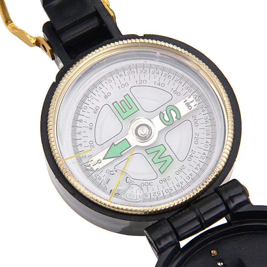 Kompas ARMY plastový černý