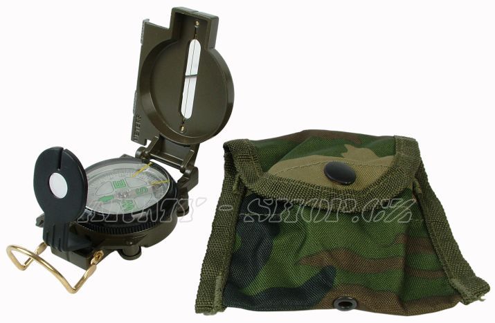 Kompas MILITARY s obalem WOODLAND