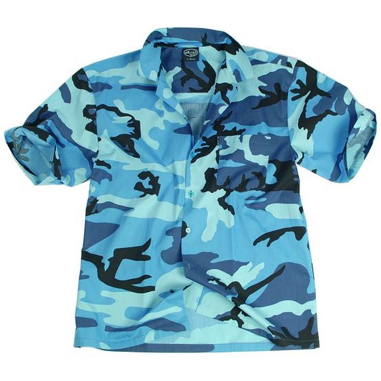 Košile maskáčová HAWAI  Sky Blue