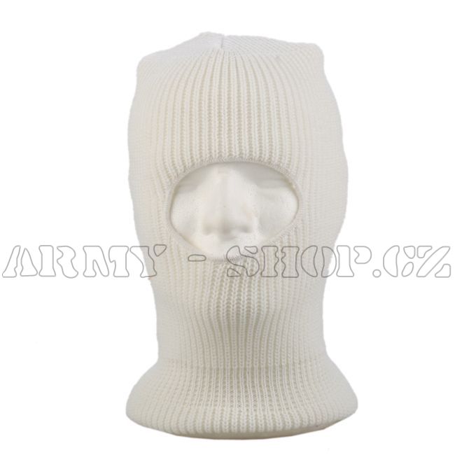 Kukla BÍLÁ 1 otvor - Pletená