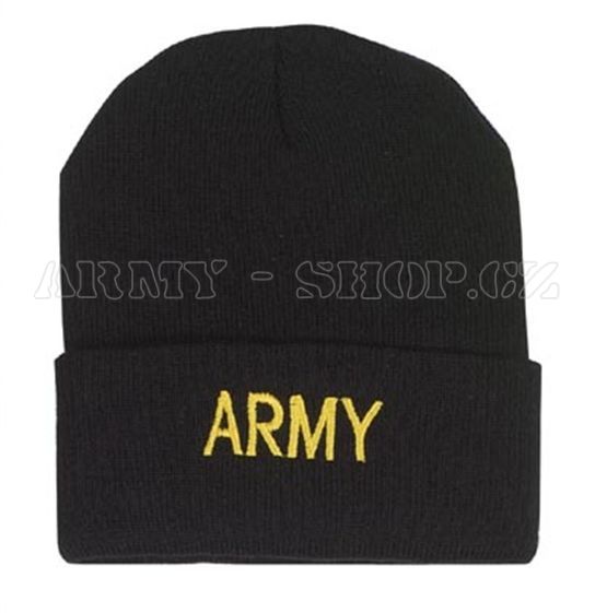 Kulich černý s výšivkou ARMY