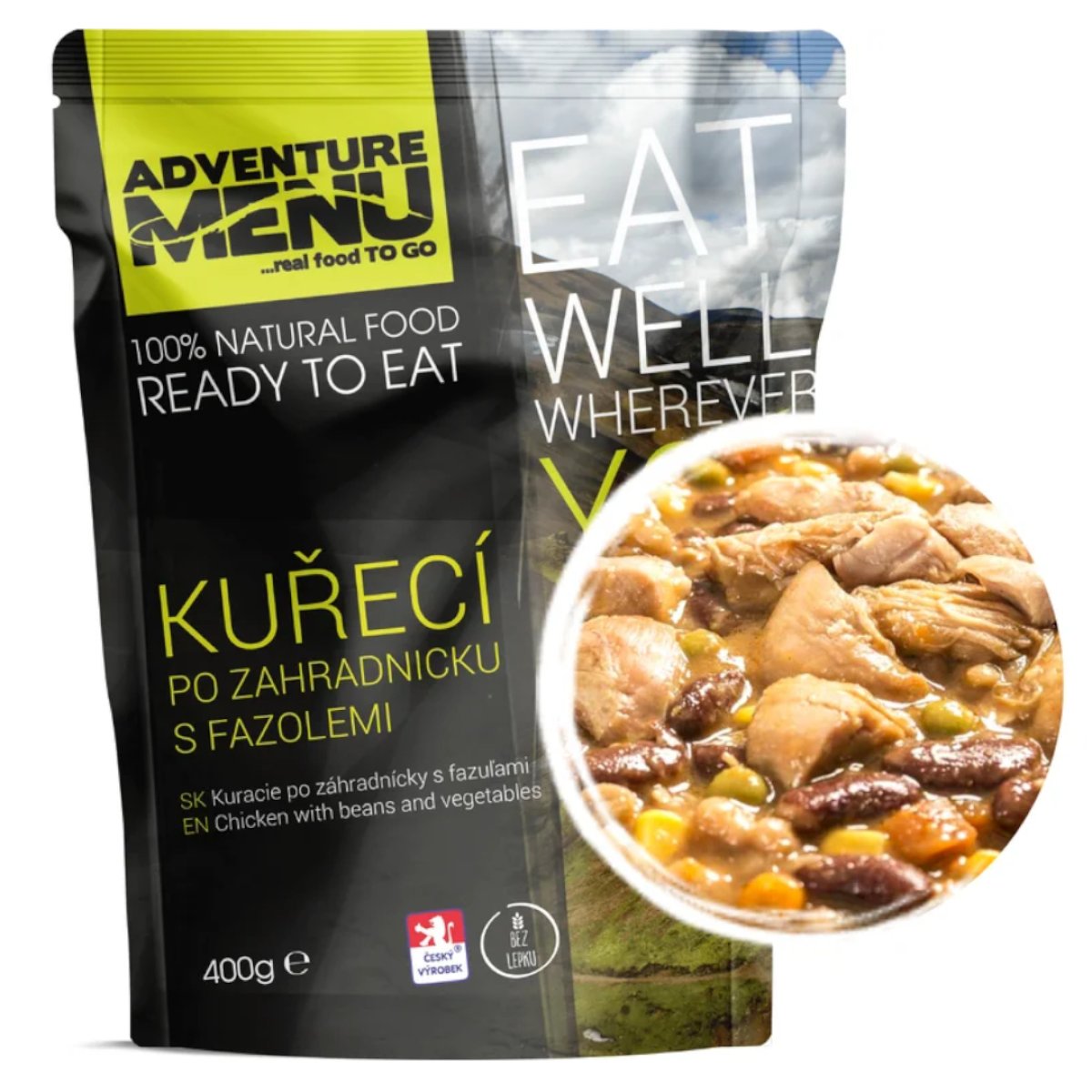 Kuřecí po zahradnicku s fazolemi 400g ADVENTURE MENU 