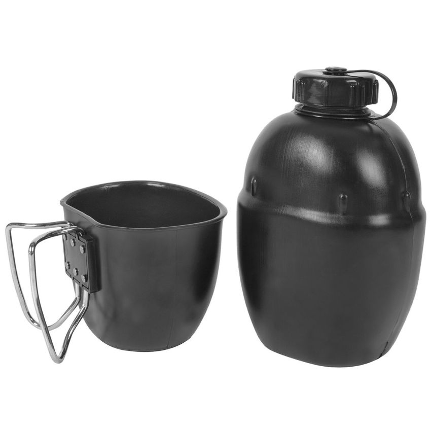 Polní láhev britská černá REPRO