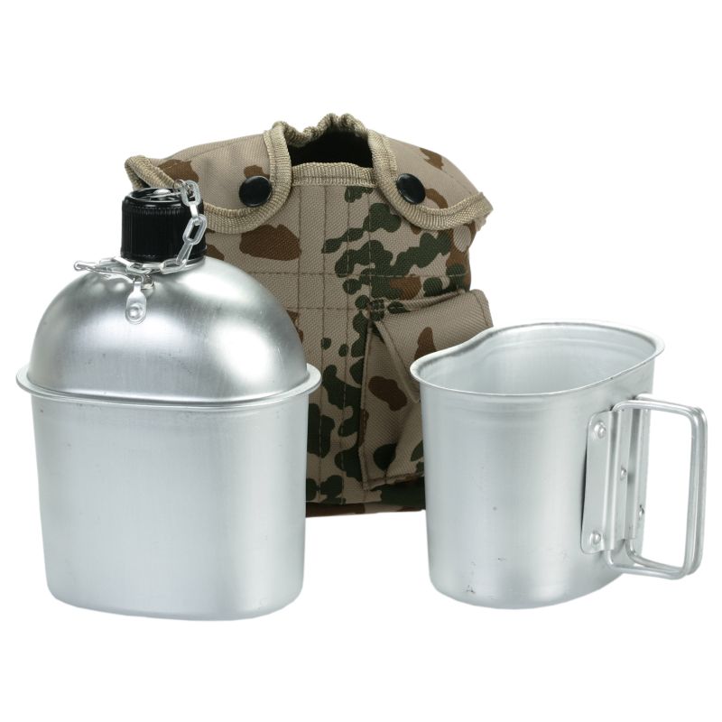 Polní láhev U.S. + pitítko  ALU   BW poušť