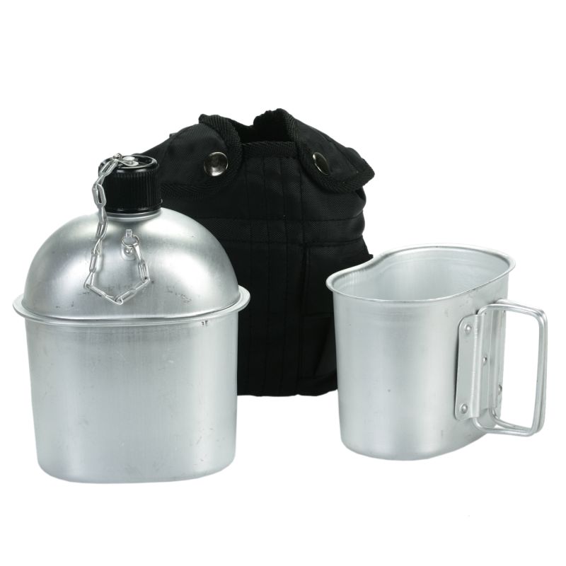 Polní láhev ALU s pitítkem ČERNÁ