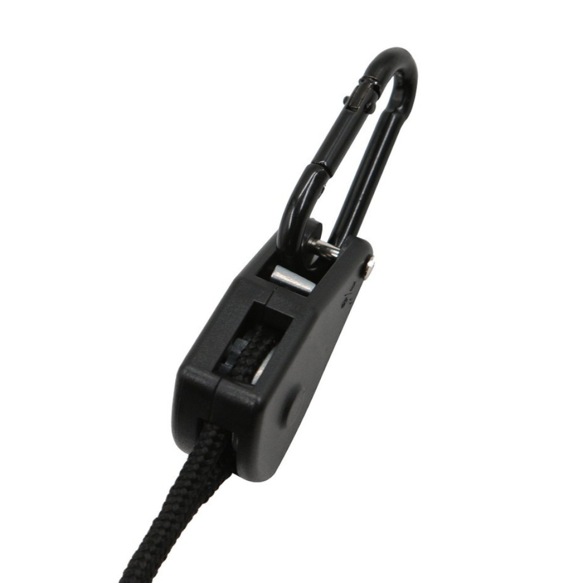 Lanová ráčna 6mm/4m KARABINY černá