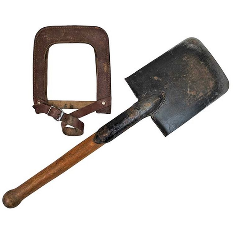 Polní lopatka NVA  nesklopná rovná