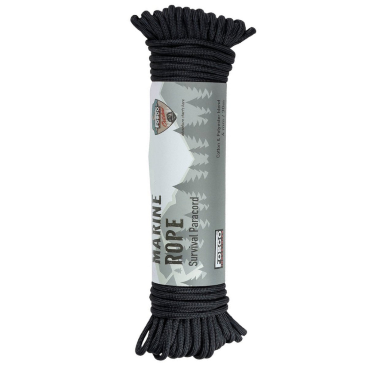 MARINE ROPE survival paracord ø 4mm/30m ČERNÁ