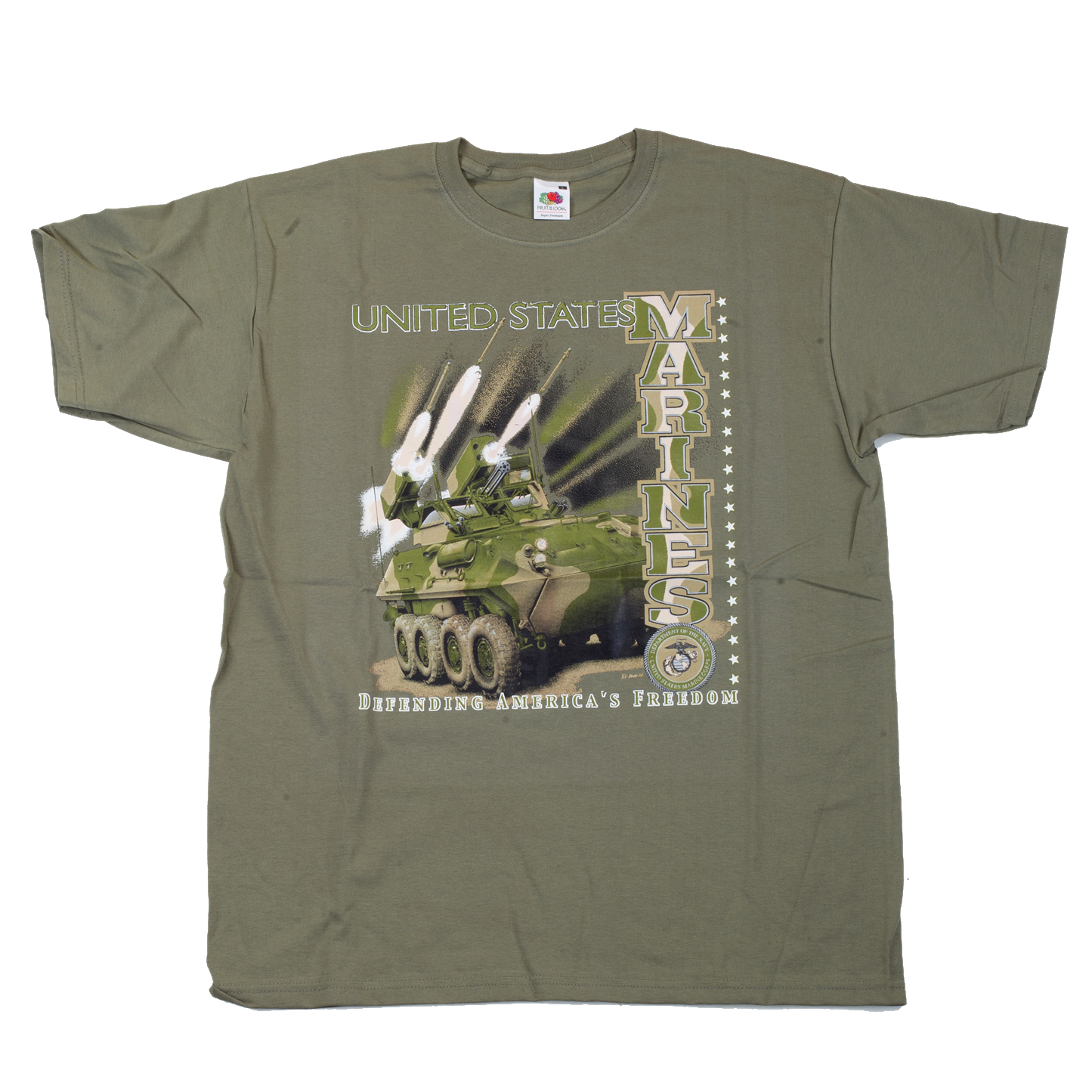 Triko olivové DESIGN MARINES 1