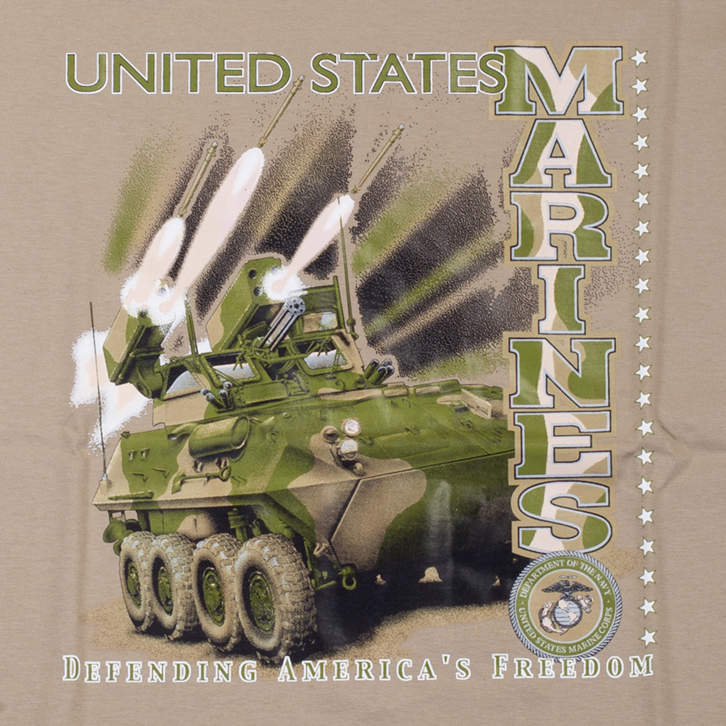 Triko béžové DESIGN MARINES 1