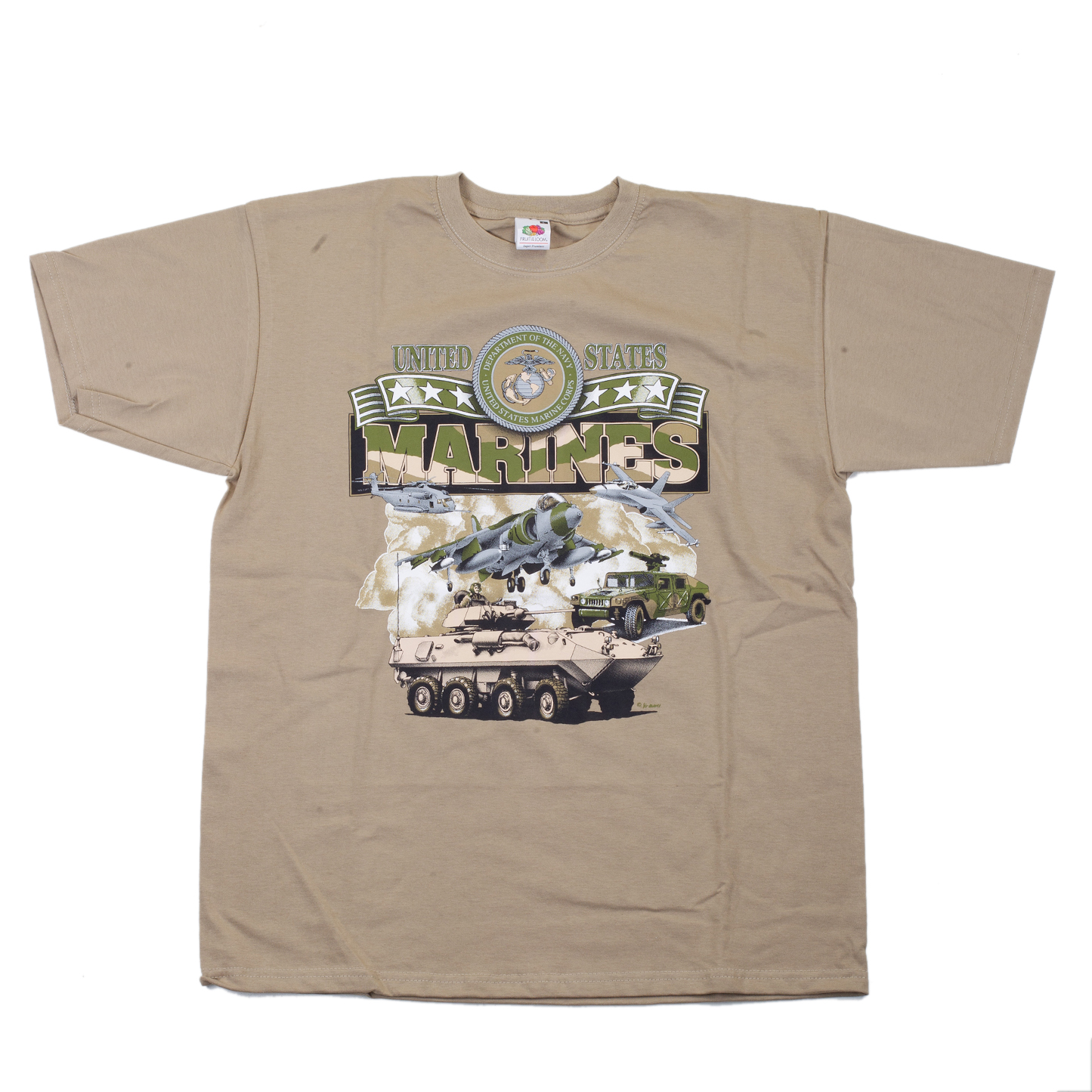 Triko béžové DESIGN MARINES 4