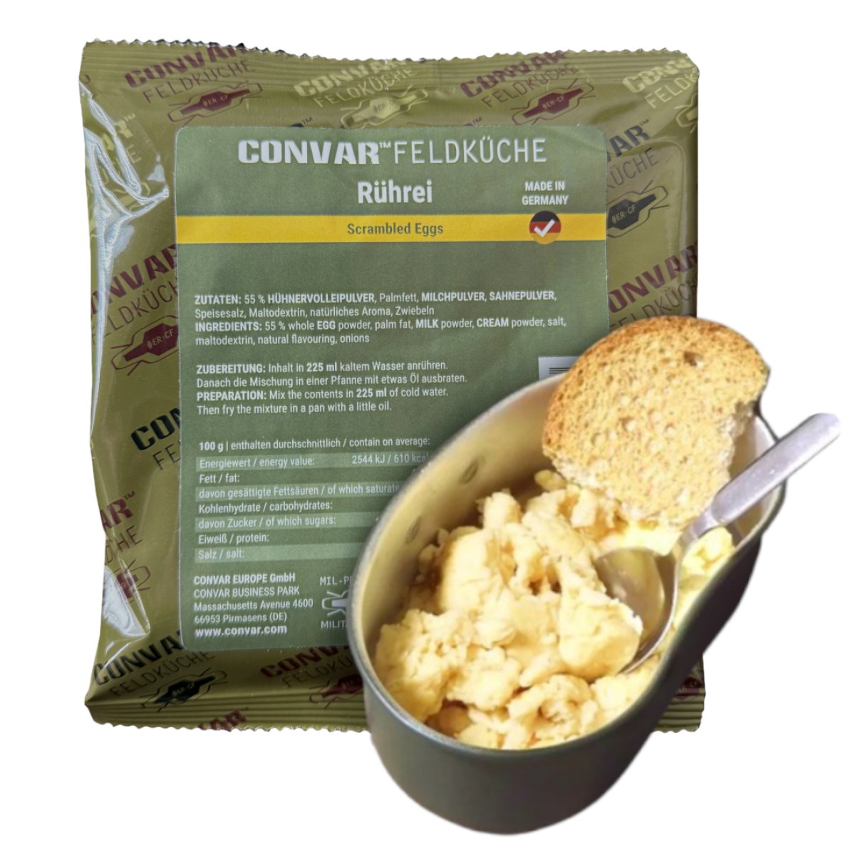 Míchaná vejce dehydrovaná CONVAR 90g