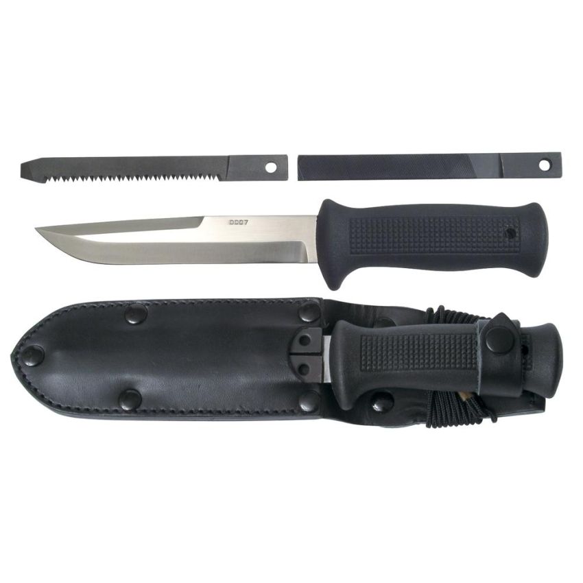 Nůž Mikov  typ UTON  - černá pochva a stříbrná čepel a příslušenství