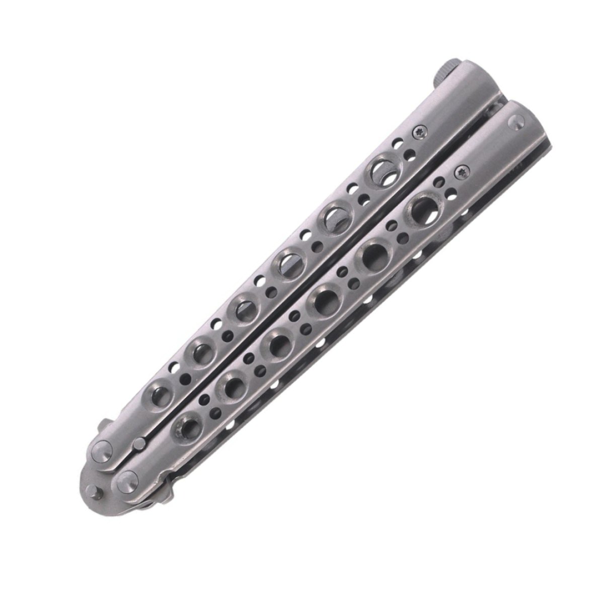 Motýlkový nůž Albainox Balisong - Satin Steel
