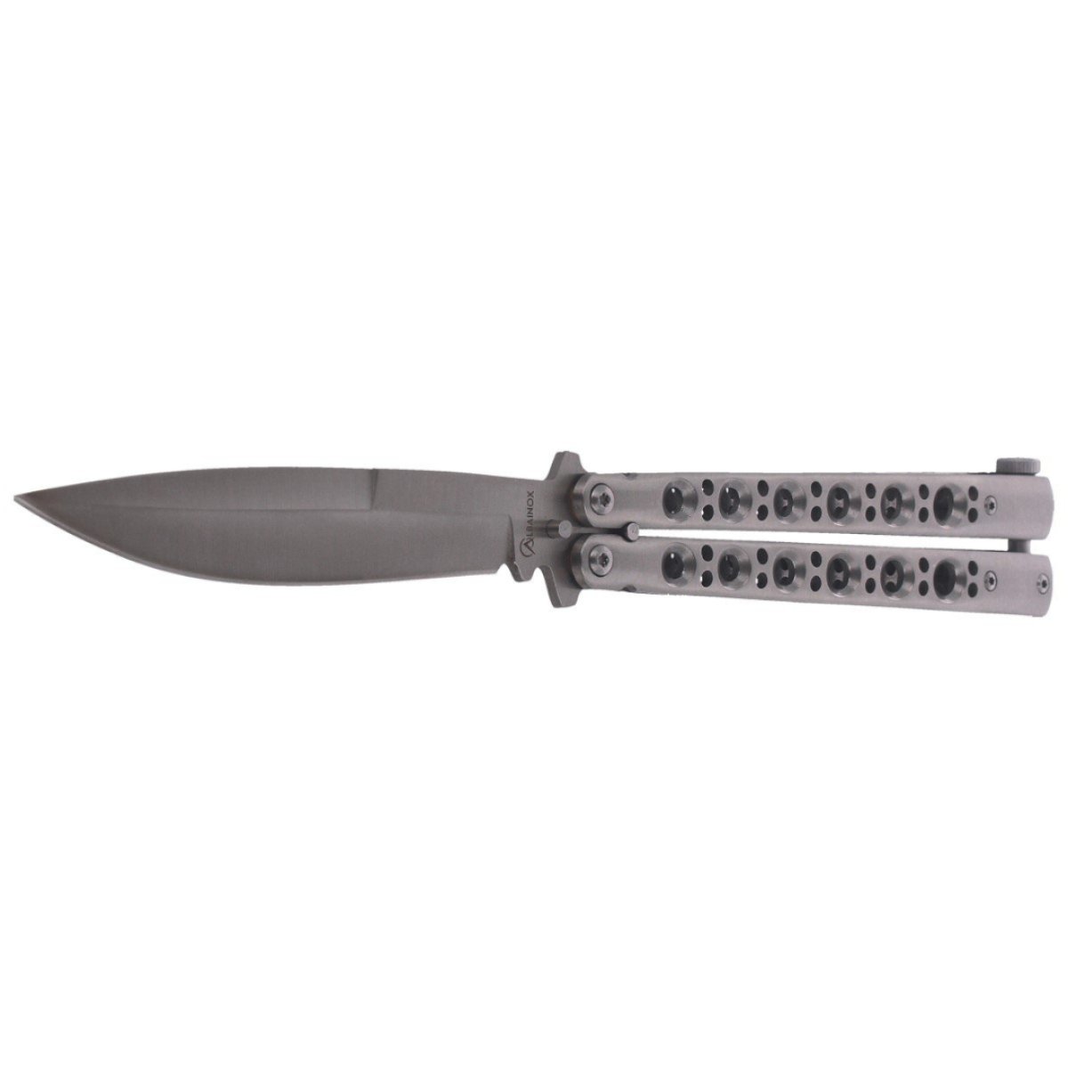 Motýlkový nůž Albainox Balisong - Satin Steel