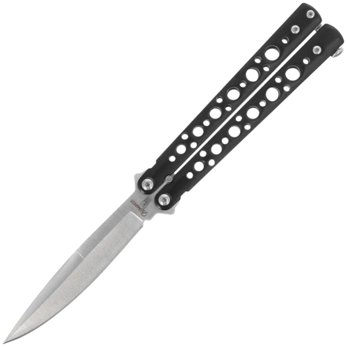 Motýlkový nůž Albainox Balisong – Black Steel