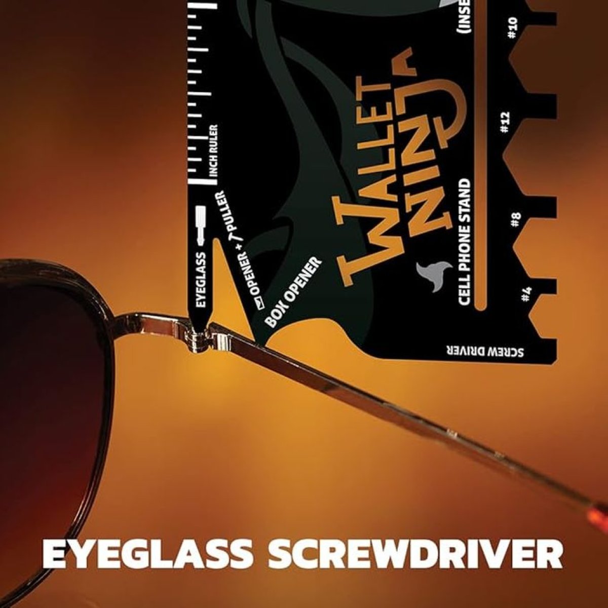 Multifunkční kovová karta NINJA 18v1