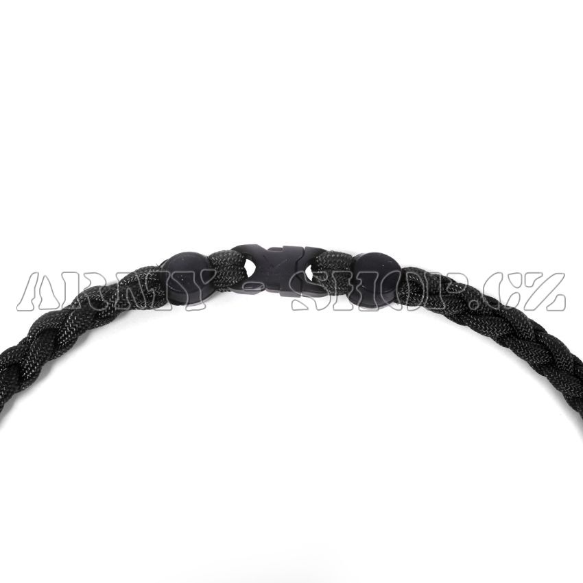Náhrdelník paracord ČERNÝ