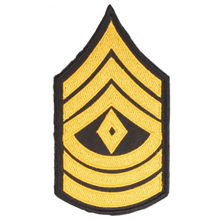 Nášivka hodnost US  nejvyšší seržant barevná