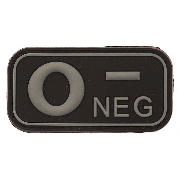 Nášivka 3D PVC 0- negative