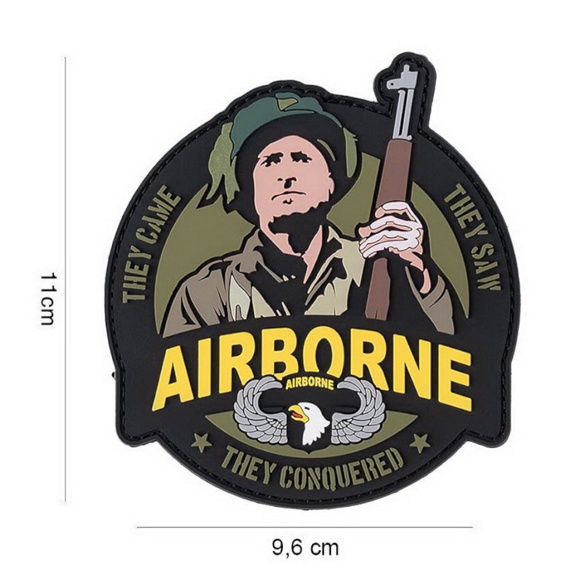 Nášivka AIRBORNE SOLDIER 101st velcro 3D PVC