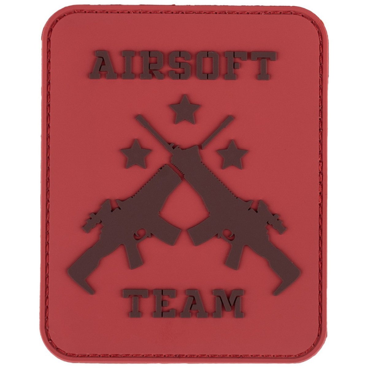 Nášivka AIRSOFT TEAM RED velcro 3D PVC