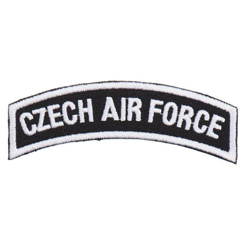 Nášivka Czech AIR FORCE oblouk černobílá