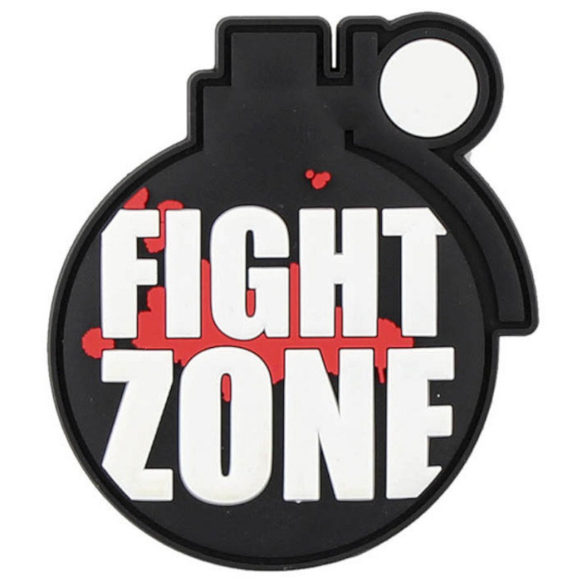 Nášivka FIGHT ZONE velcro 3D PVC
